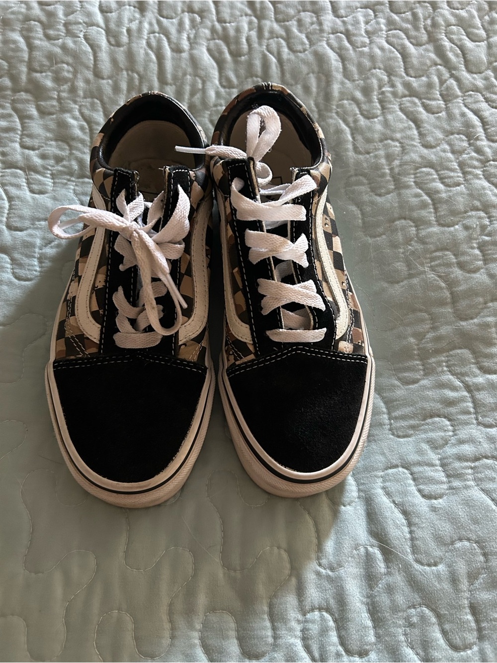 Vans Black/Camo Old Skool Skate Shoes